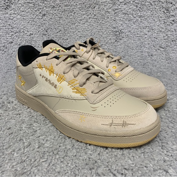 NEW Reebok Club C 85 Looney Tunes Beige Shoes Sneakers Mens Size 12 RARE LMT EDT - Picture 3 of 15